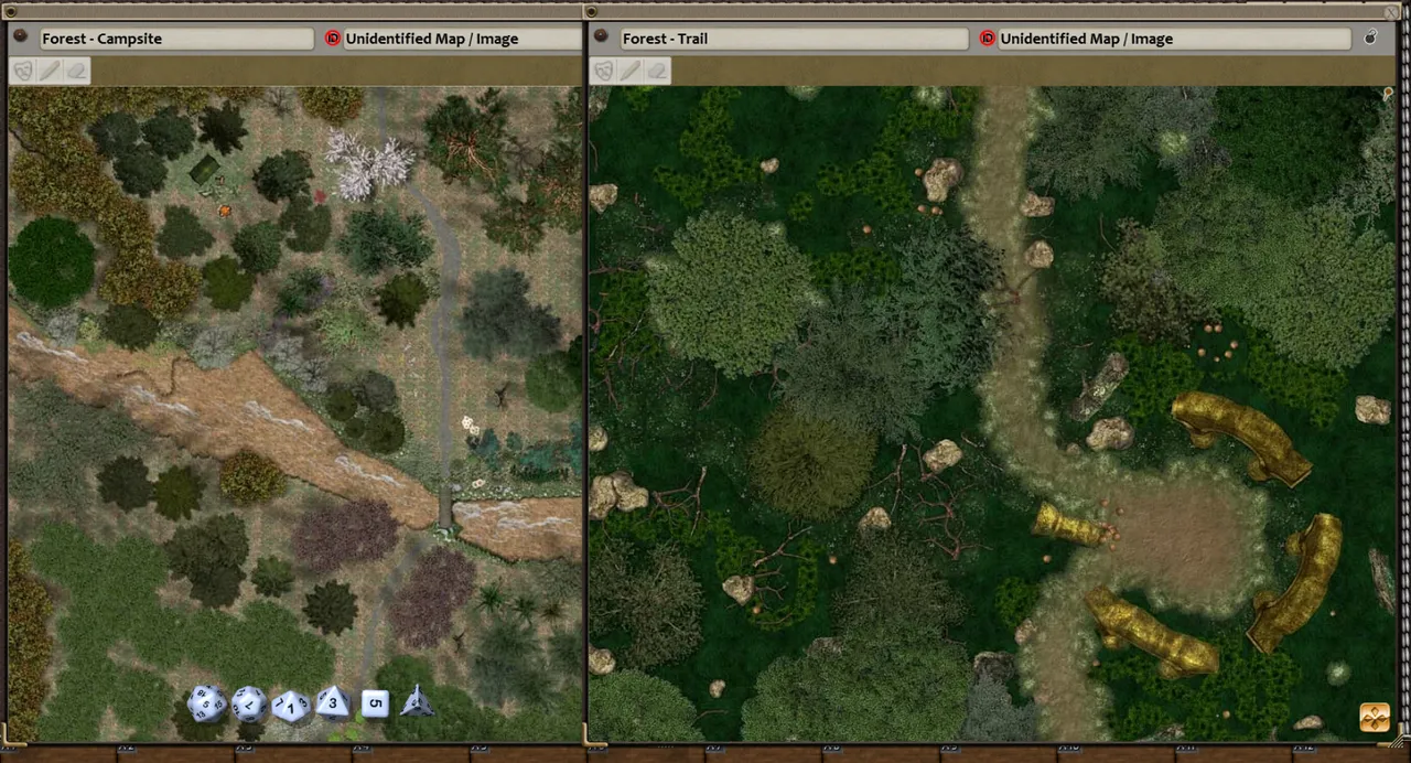 Fantasy Grounds - Map Adventures #1 - Forests & Mountains (Map and Token Pack) Screenshot 2