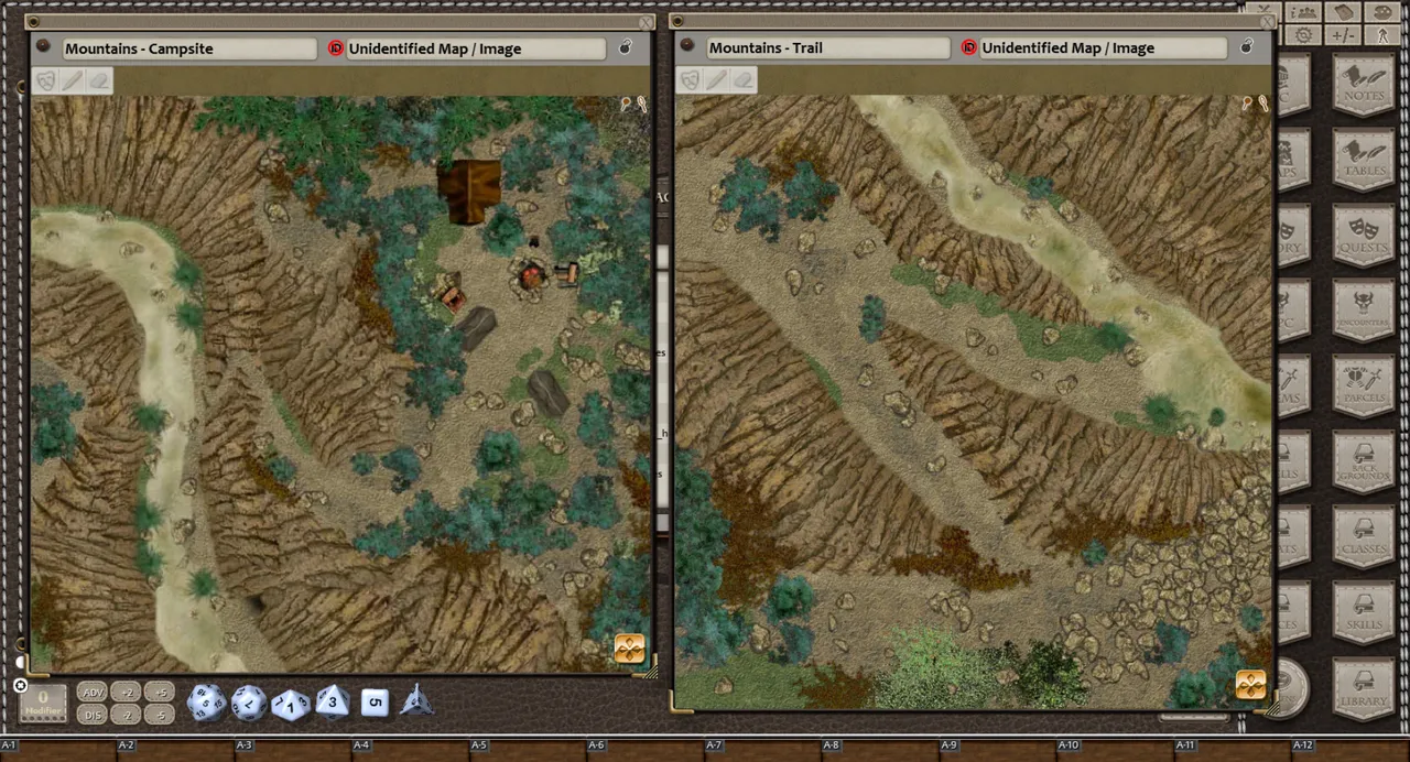 Fantasy Grounds - Map Adventures #1 - Forests & Mountains (Map and Token Pack) Screenshot 1