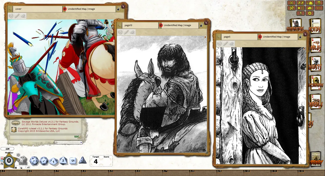 Fantasy Grounds - Daring Tales of Chivalry #02: Death at the Joust (Savage Worlds) Screenshot 3