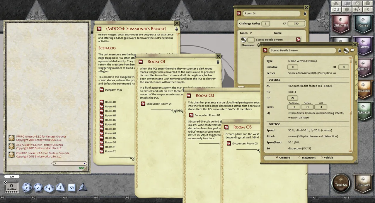 Fantasy Grounds - Mini-Dungeon #004: Summoner's Remorse (PFRPG) Screenshot 1