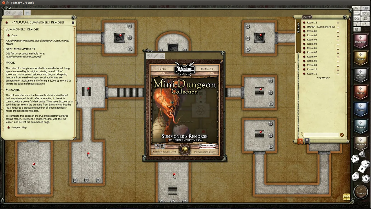 Fantasy Grounds - Mini-Dungeon #004: Summoner's Remorse (PFRPG) Screenshot 3