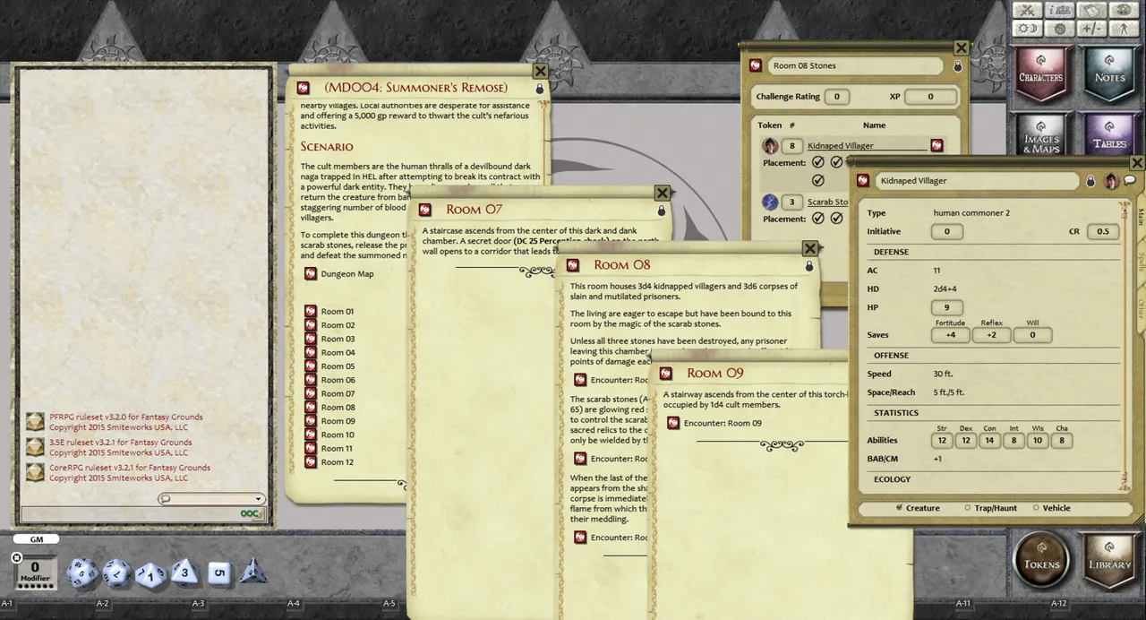 Fantasy Grounds - Mini-Dungeon #004: Summoner's Remorse (PFRPG) Screenshot 0