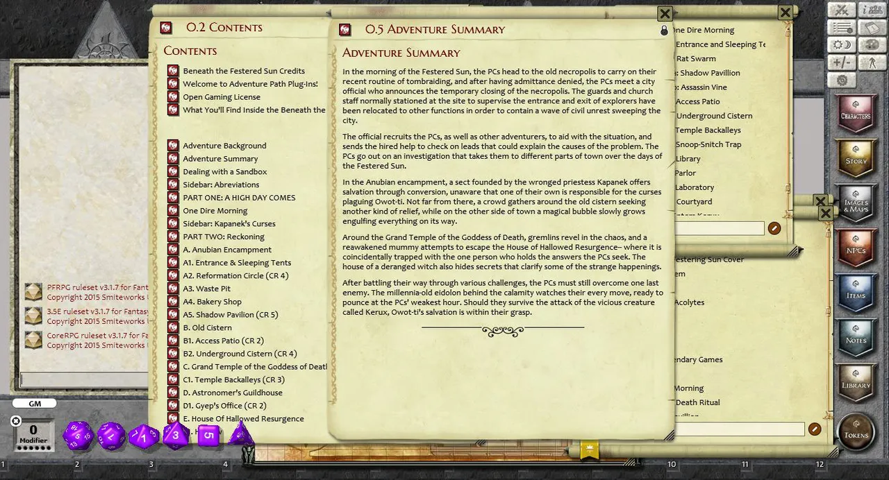 Fantasy Grounds -  Beneath the Festered Sun (PFRPG) Screenshot 1
