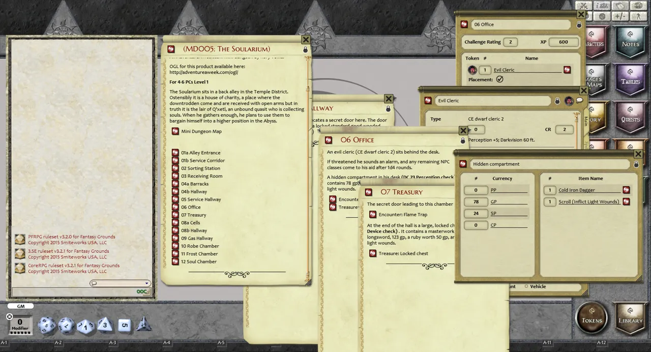 Fantasy Grounds - Mini-Dungeon #005: The Soularium (PFRPG) Screenshot 0