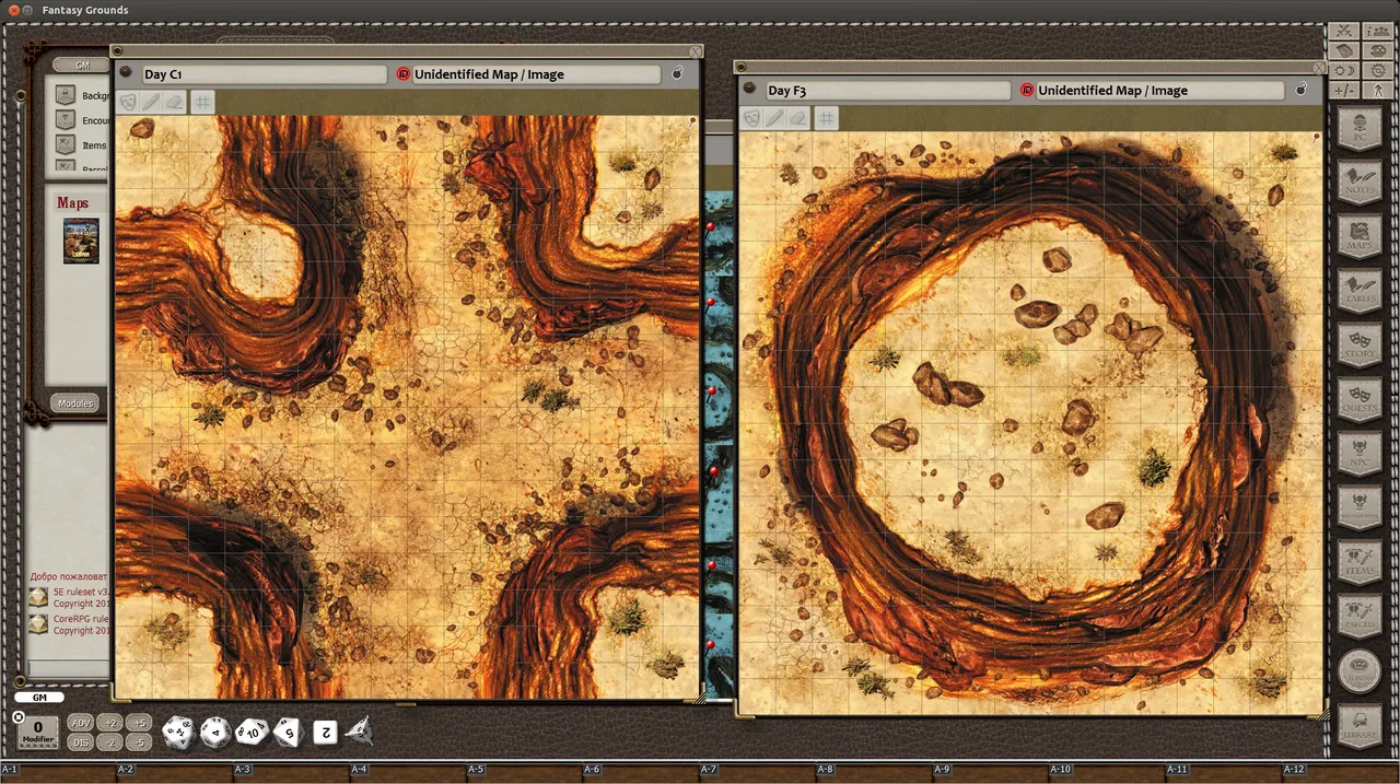 Fantasy Grounds - Black Scroll Games - Desert Canyons (Map Pack) Screenshot 1