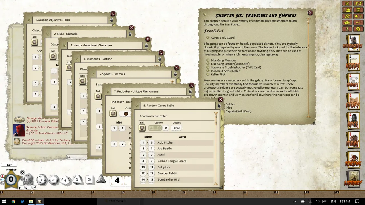 Fantasy Grounds - The Last Parsec: Core (Savage Worlds) Screenshot 3