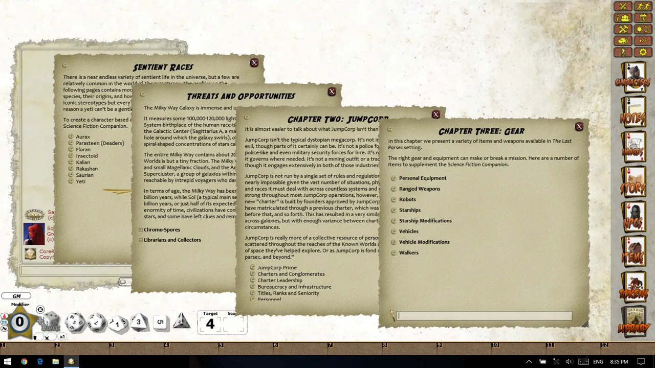 Fantasy Grounds - The Last Parsec: Core (Savage Worlds) Screenshot 0