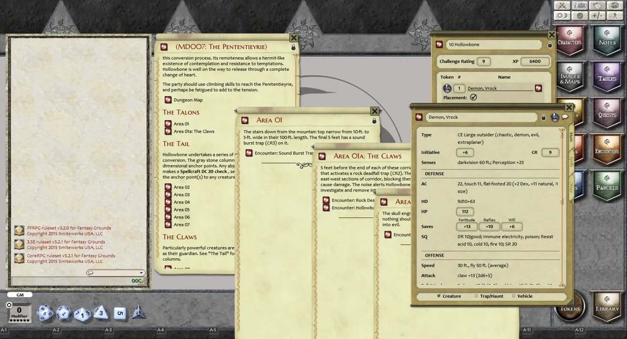 Fantasy Grounds - Mini-Dungeon #007: The Pententieyrie (PFRPG) Screenshot 2