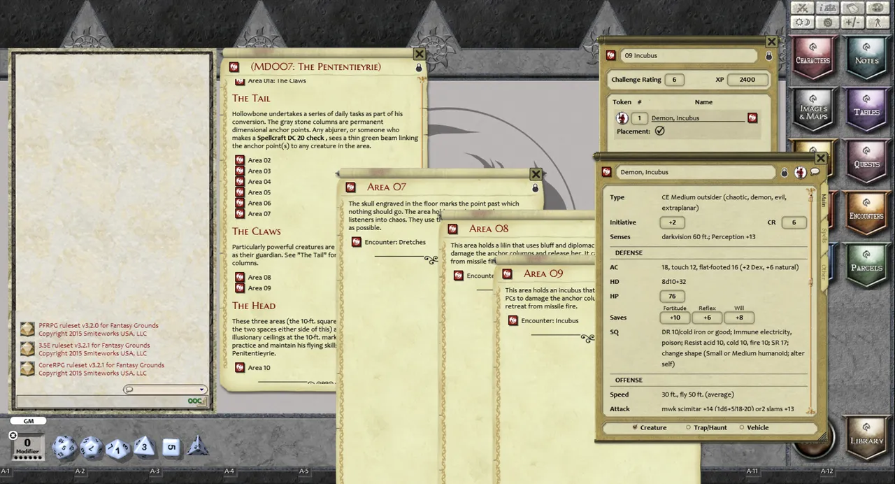 Fantasy Grounds - Mini-Dungeon #007: The Pententieyrie (PFRPG) Screenshot 0