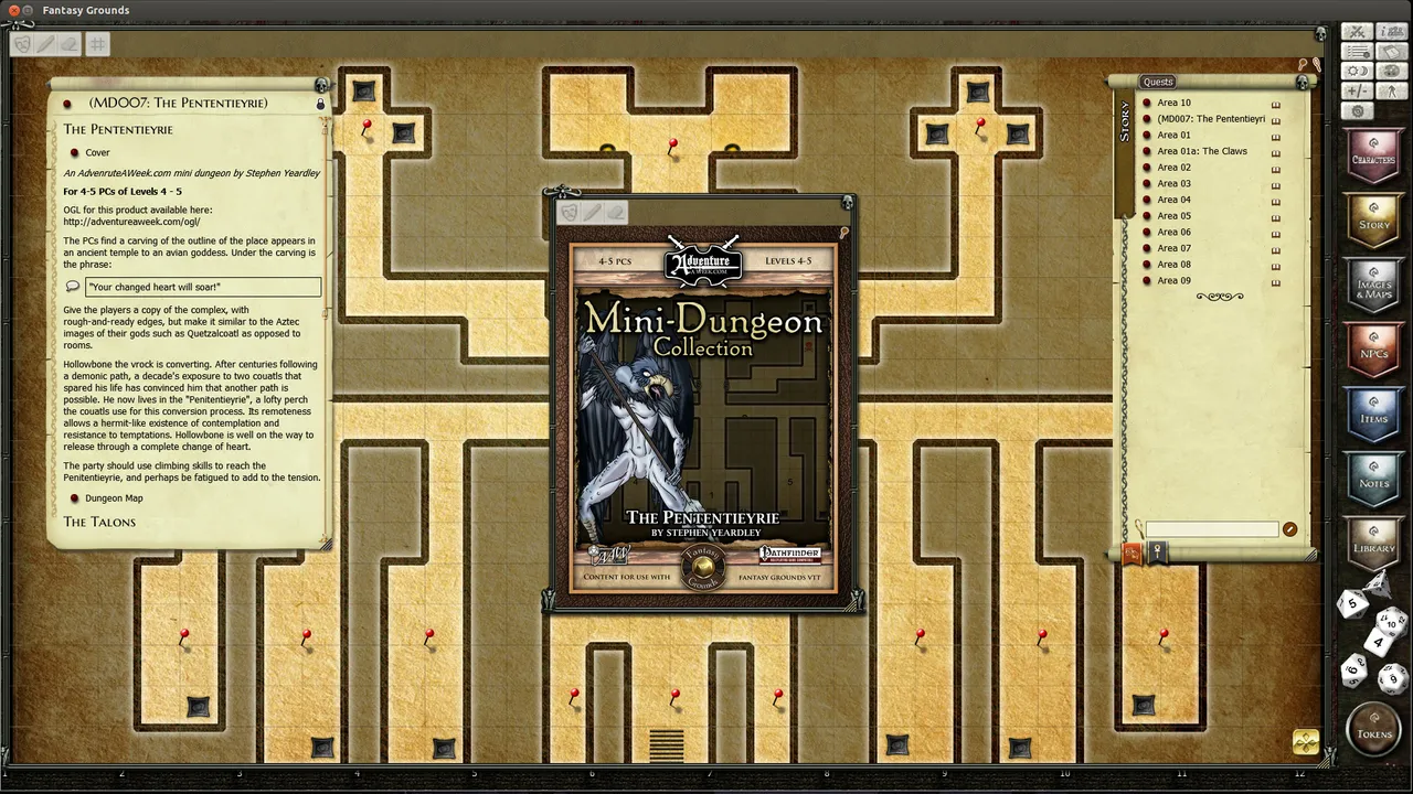 Fantasy Grounds - Mini-Dungeon #007: The Pententieyrie (PFRPG) Screenshot 3