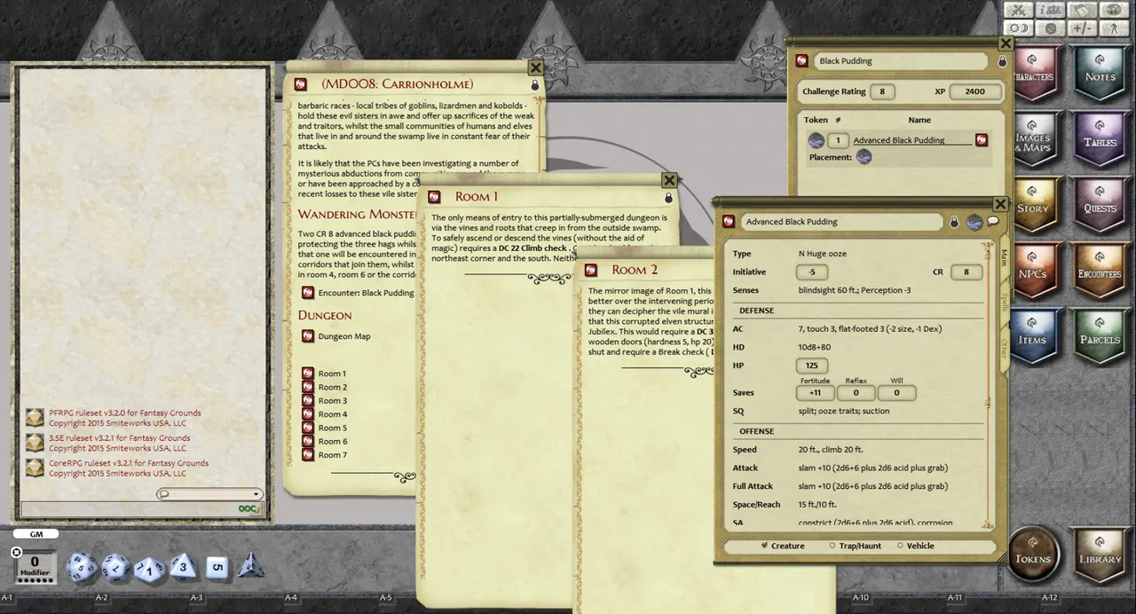 Fantasy Grounds - Mini-Dungeon #008: Carrionholme (PFRPG) Screenshot 0