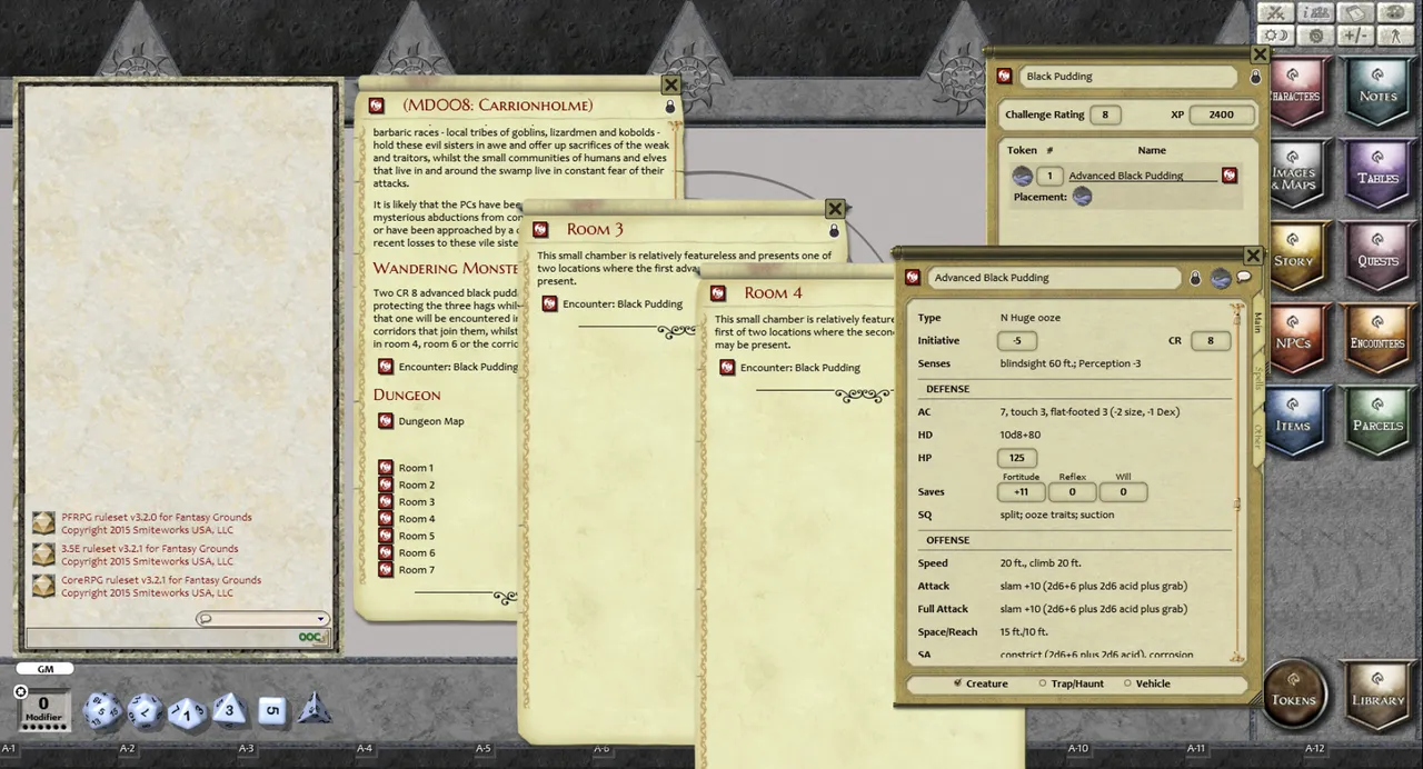 Fantasy Grounds - Mini-Dungeon #008: Carrionholme (PFRPG) Screenshot 3