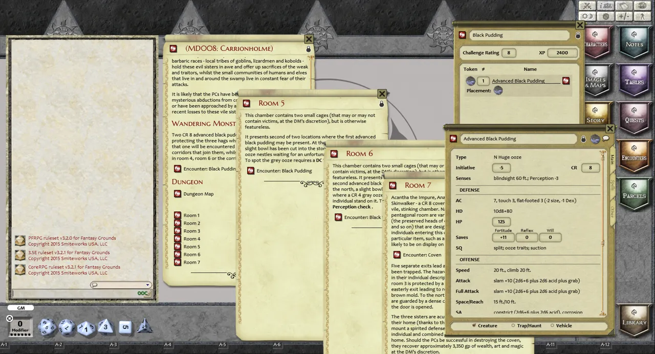 Fantasy Grounds - Mini-Dungeon #008: Carrionholme (PFRPG) Screenshot 2