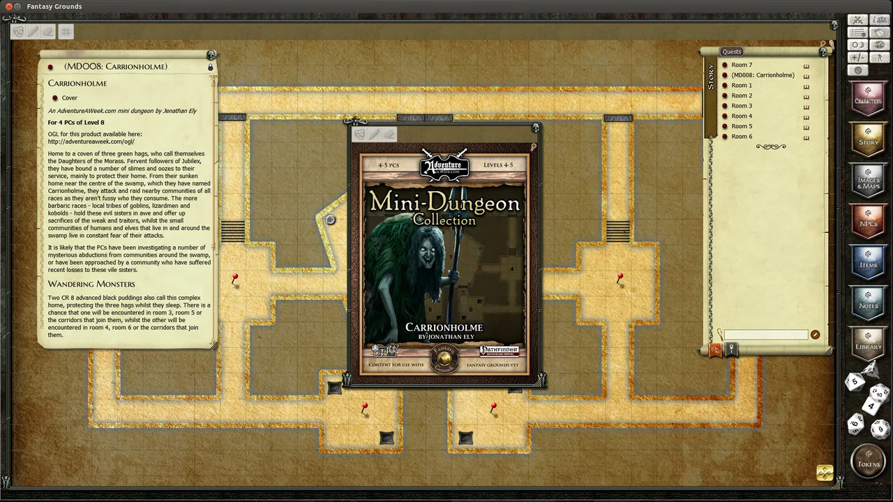 Fantasy Grounds - Mini-Dungeon #008: Carrionholme (PFRPG) Screenshot 1