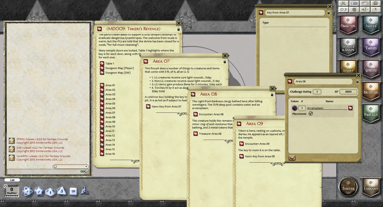 Fantasy Grounds - Mini-Dungeon #009: Tiikeri's Revenge (PFRPG) Screenshot 0
