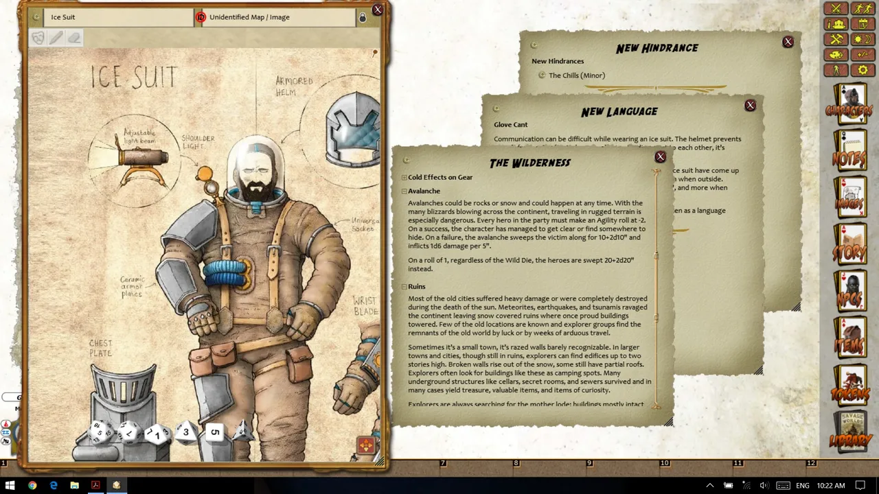 Fantasy Grounds - Winter Eternal Adventure Guide: The wastelands (Savage Worlds) Screenshot 3