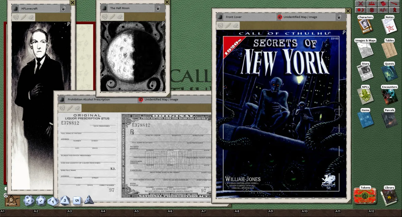 Fantasy Grounds - Secrets of New York (CoC) Screenshot 3