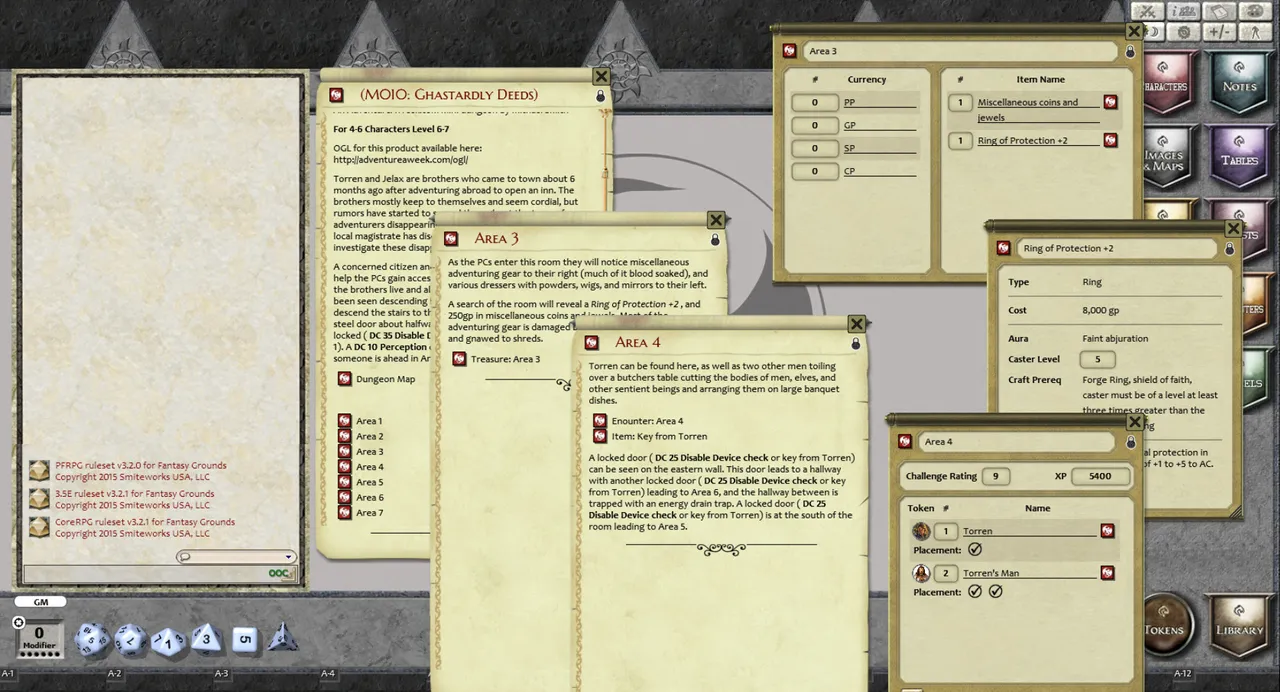 Fantasy Grounds - Mini-Dungeon #010: Ghastardly Deeds (PFRPG) Screenshot 3