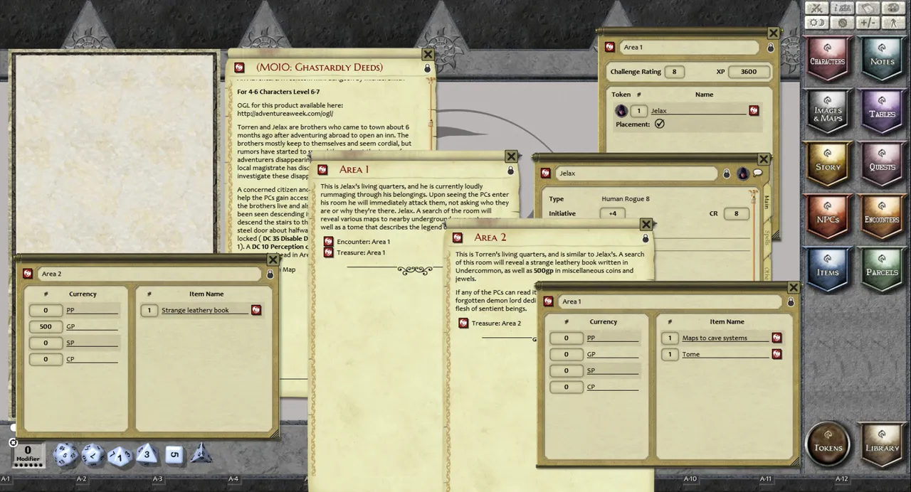 Fantasy Grounds - Mini-Dungeon #010: Ghastardly Deeds (PFRPG) Screenshot 1