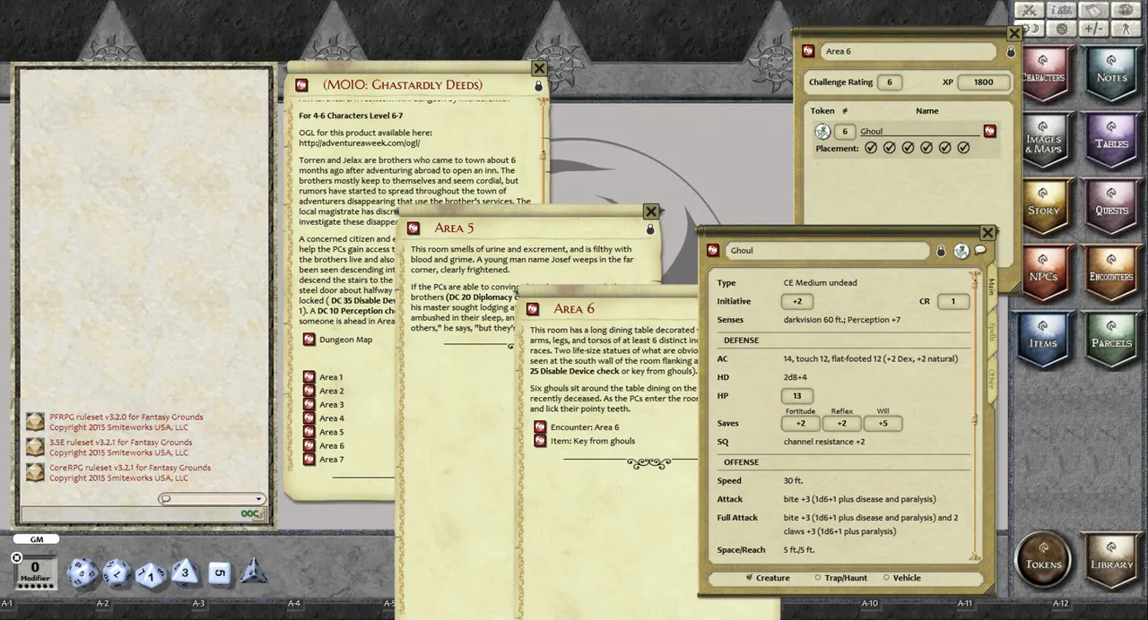 Fantasy Grounds - Mini-Dungeon #010: Ghastardly Deeds (PFRPG) Screenshot 2
