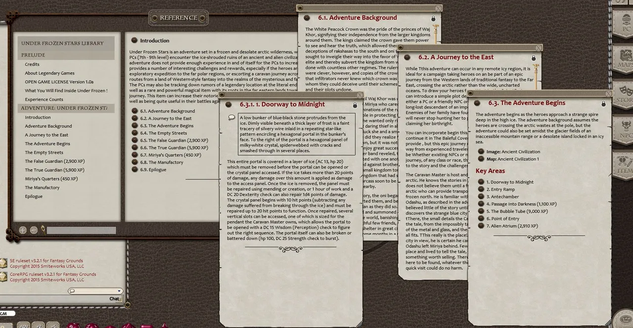 Fantasy Grounds - Under Frozen Stars (5E) Screenshot 3