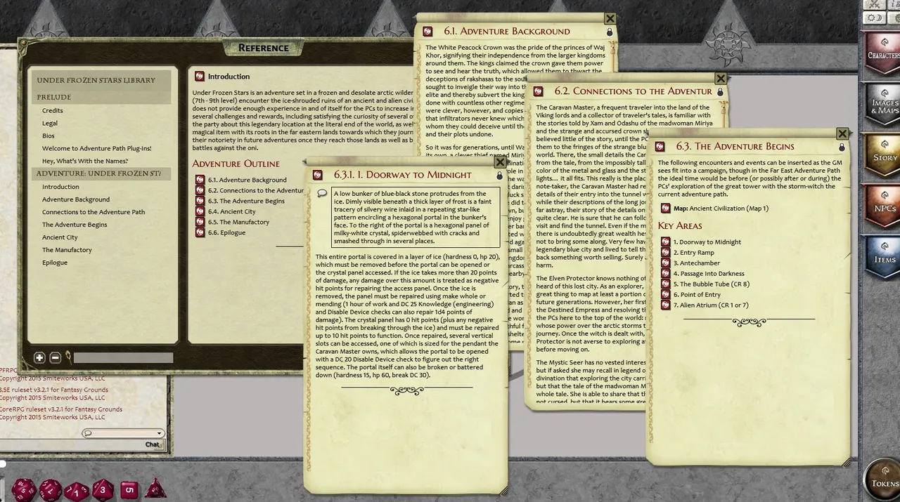 Fantasy Grounds - Under Frozen Stars (PFRPG) Screenshot 2