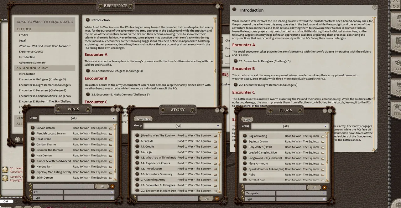 Fantasy Grounds - Road to War: The Equinox Crown (5E) Screenshot 2