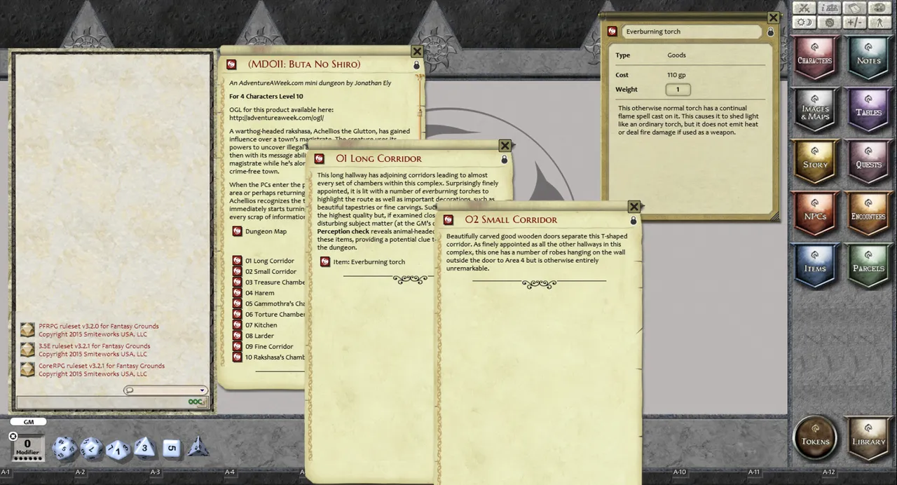 Fantasy Grounds - Mini-Dungeon #011: Buta No Shiro (PFRPG) Screenshot 2