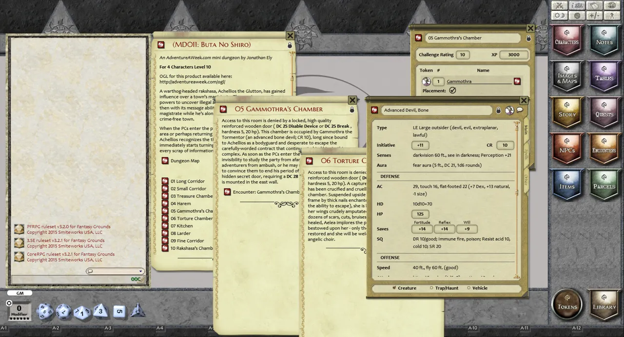 Fantasy Grounds - Mini-Dungeon #011: Buta No Shiro (PFRPG) Screenshot 0