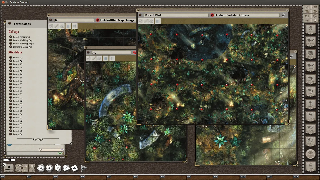Fantasy Grounds -  Black Scroll Games - Forest of Fallen Giants (Map Pack) Screenshot 2