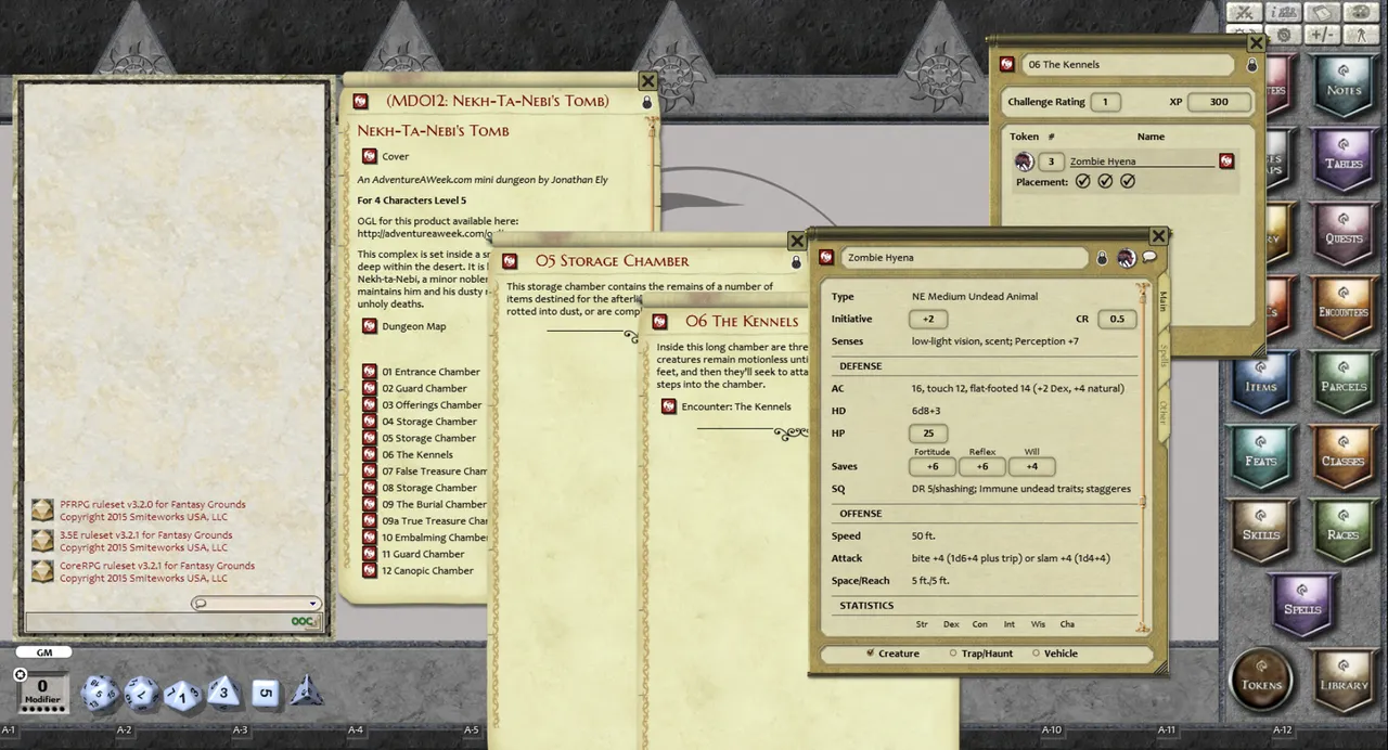 Fantasy Grounds - Mini-Dungeon #012: Nekh-ta-Nebi's Tomb (PFRPG) Screenshot 0