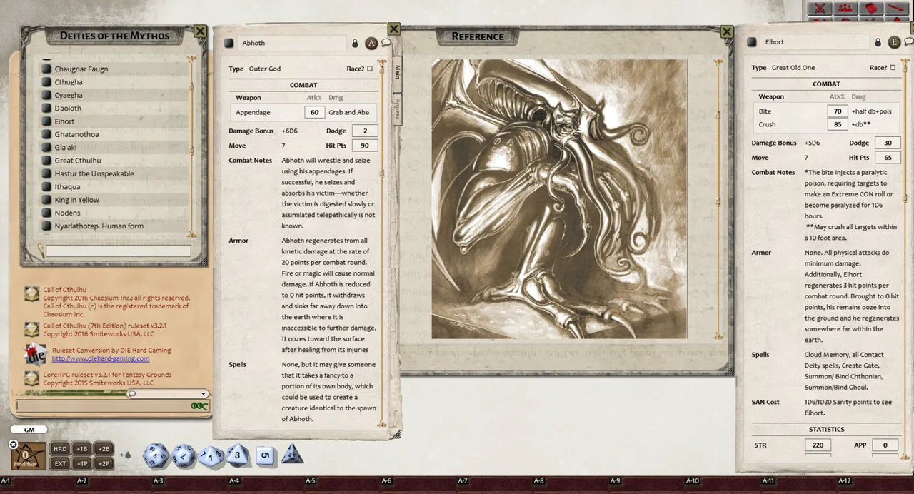 Fantasy Grounds - Call of Cthulhu 7th Edition (Ruleset) Screenshot 0