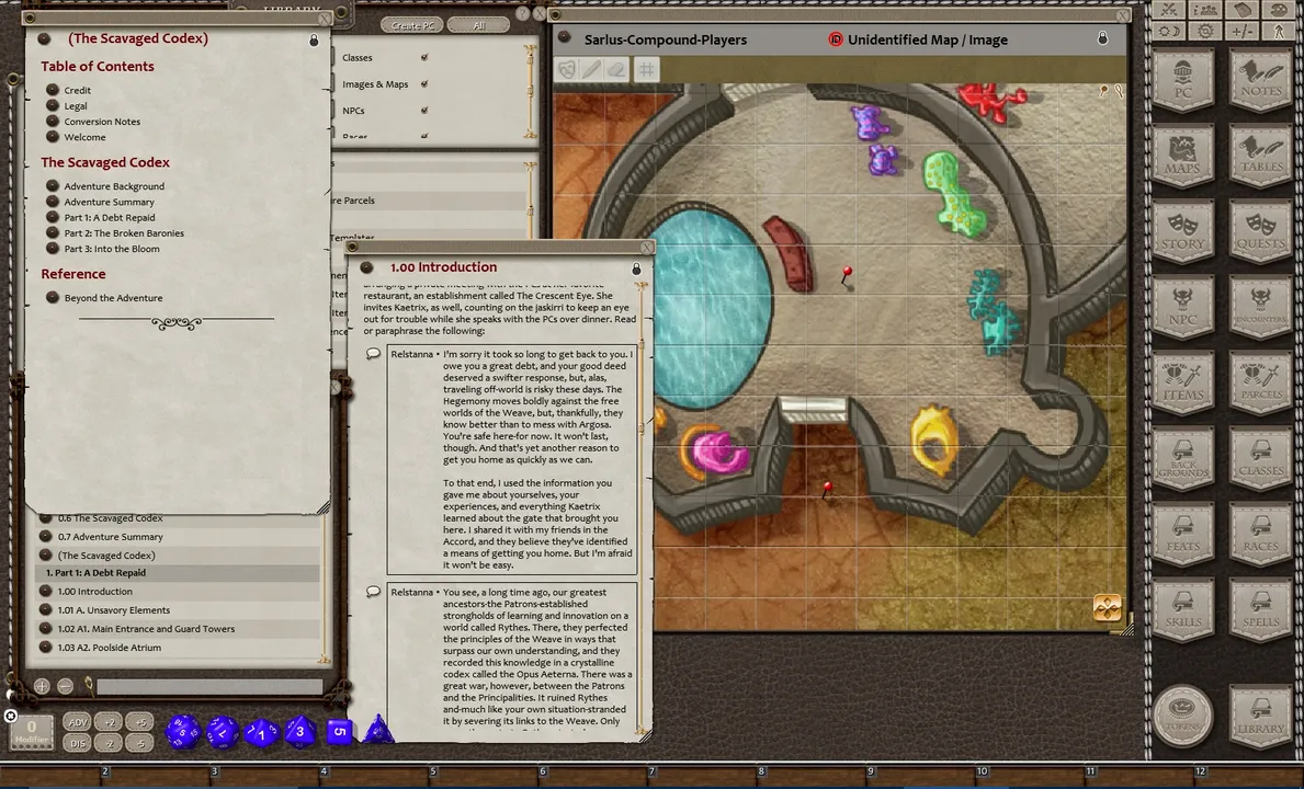 Fantasy Grounds - Legendary Planet: The Scavenged Codex (5E) Screenshot 2