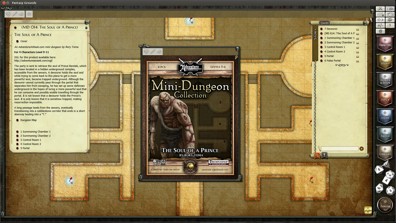 Fantasy Grounds - Mini-Dungeon #014: The Soul of a Prince (PFRPG) Screenshot 3