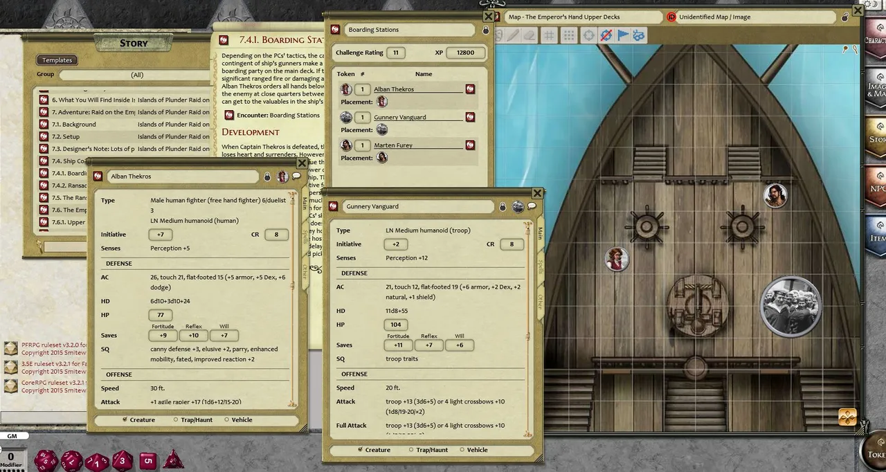 Fantasy Grounds - Islands of Plunder: Raid on the Emperor's Hand (PFRPG) Screenshot 3