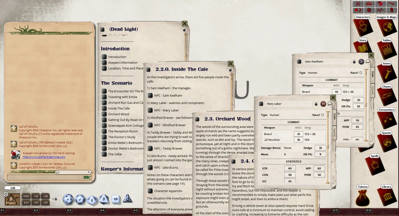 Fantasy Grounds - Dead Light (CoC7E) Screenshot 0