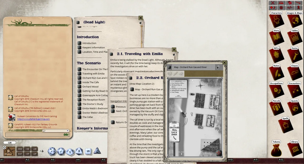 Fantasy Grounds - Dead Light (CoC7E) Screenshot 1