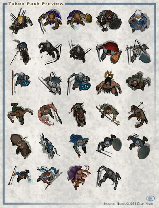Fantasy Grounds - Heroic Characters 9 (Token Pack) Screenshot 4