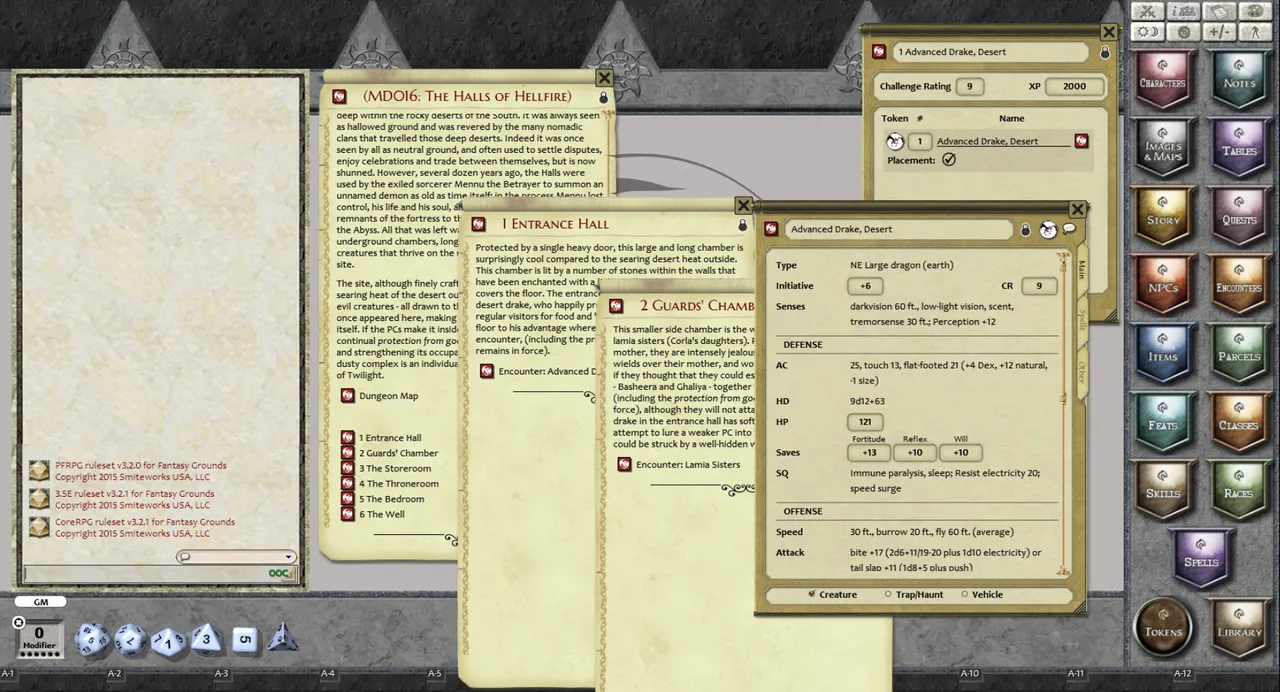 Fantasy Grounds - Mini-Dungeon #016: The Halls of Hellfire (PFRPG) Screenshot 0