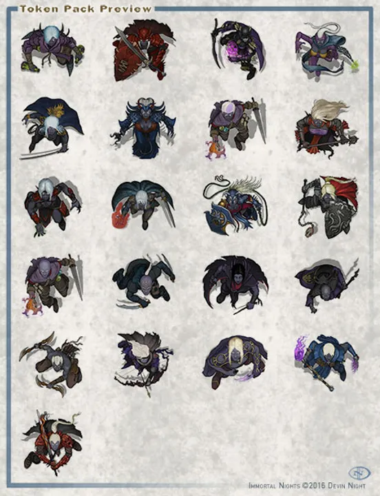 Fantasy Grounds - Drow (Token Pack) Screenshot 0