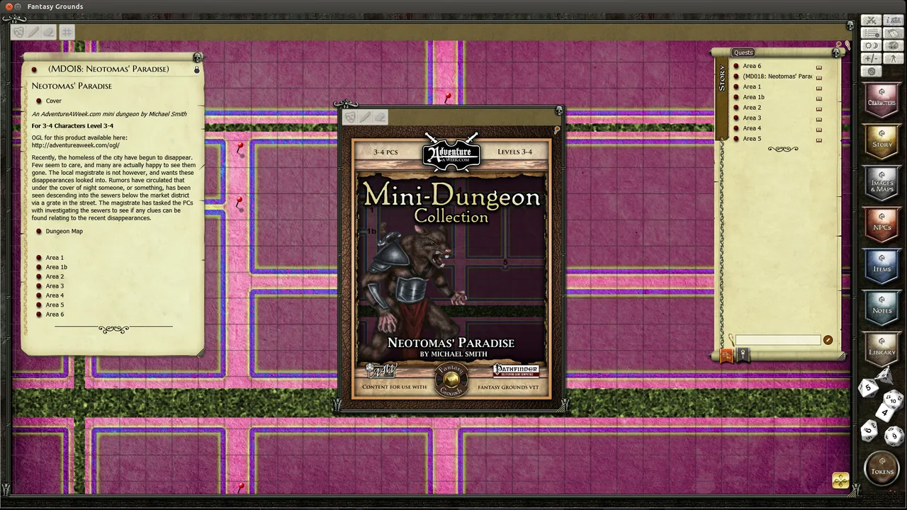 Fantasy Grounds - Mini-Dungeon #018: Neotomas' Paradise (PFRPG) Screenshot 0