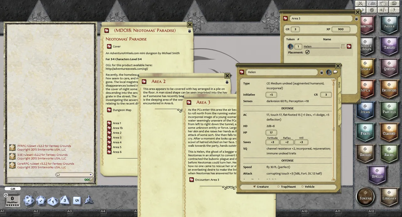 Fantasy Grounds - Mini-Dungeon #018: Neotomas' Paradise (PFRPG) Screenshot 1