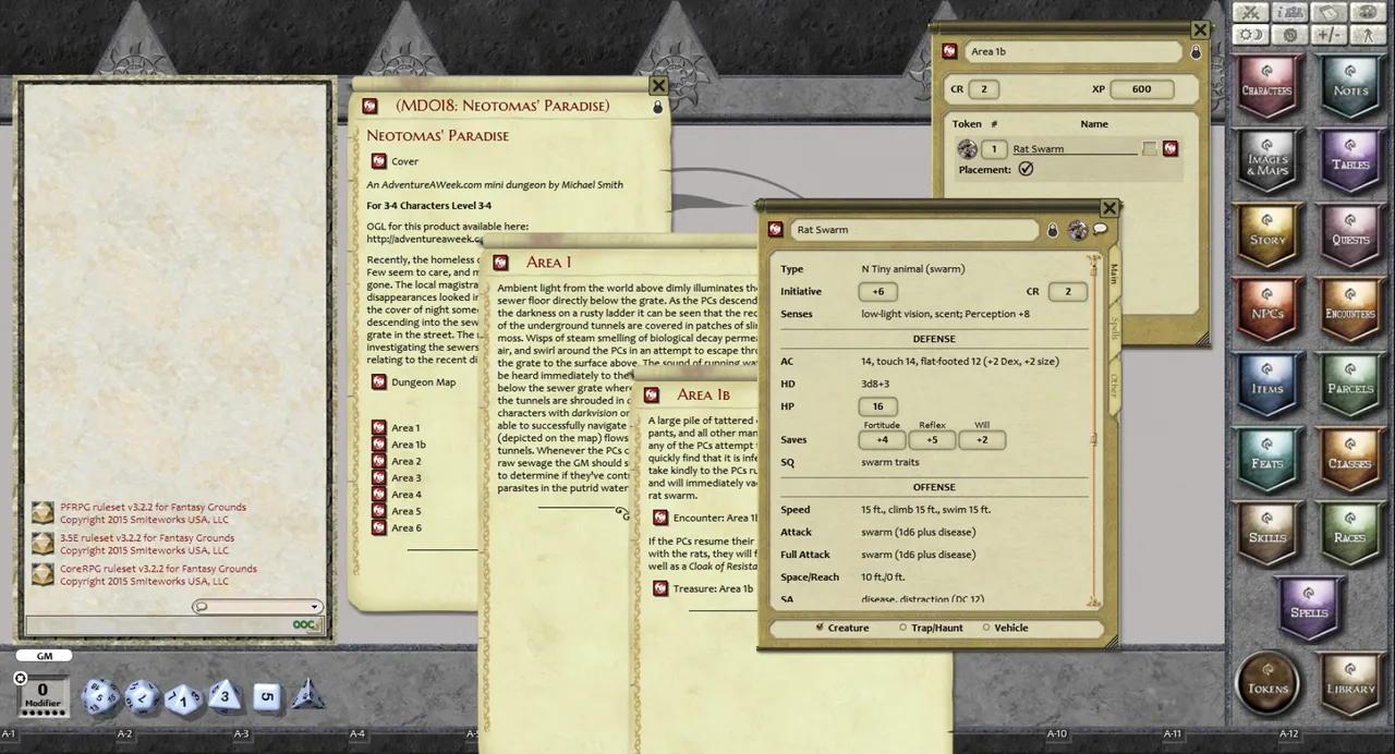 Fantasy Grounds - Mini-Dungeon #018: Neotomas' Paradise (PFRPG) Screenshot 3