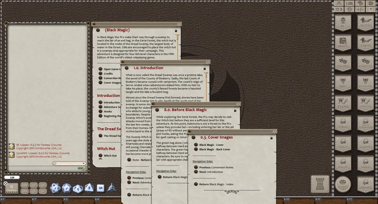 Fantasy Grounds - Black Magic (5E) Screenshot 1