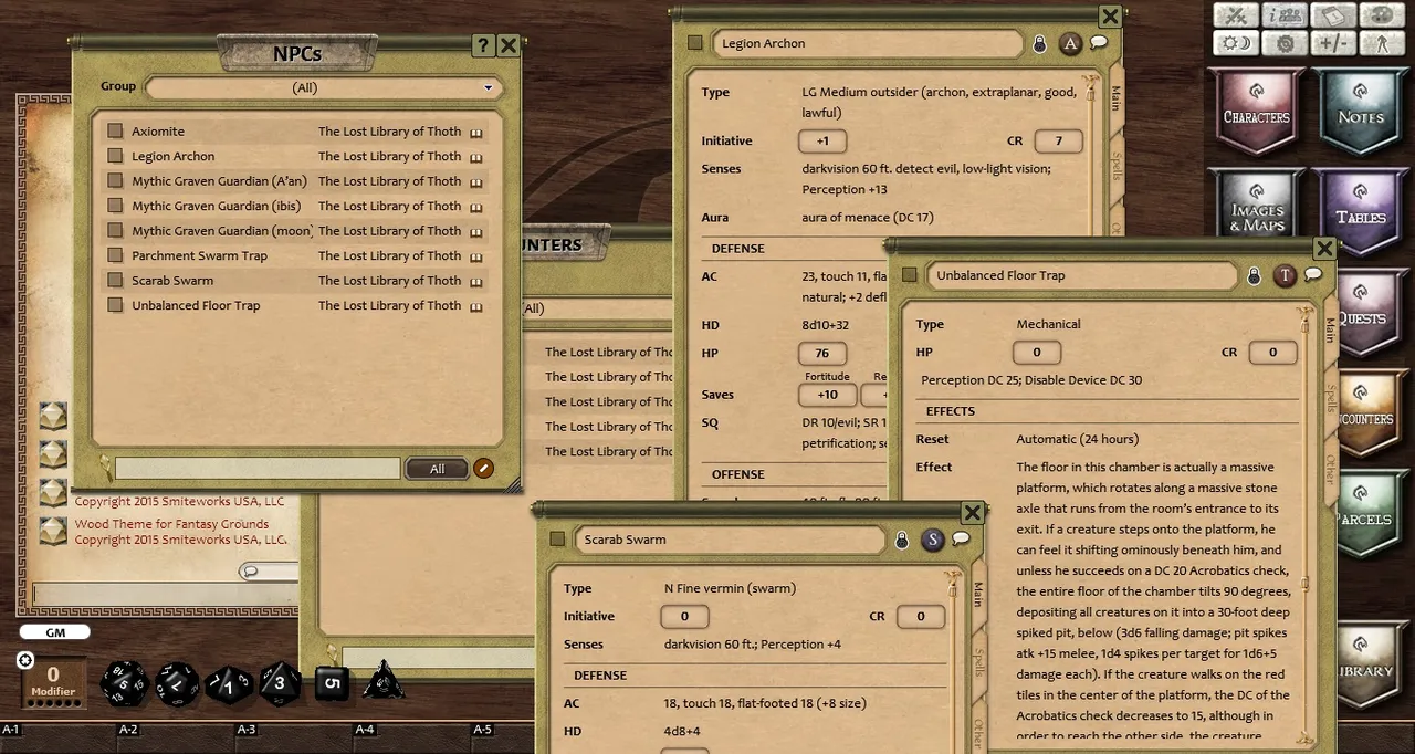Fantasy Grounds - The Lost Library of Thoth (PFRPG) Screenshot 1