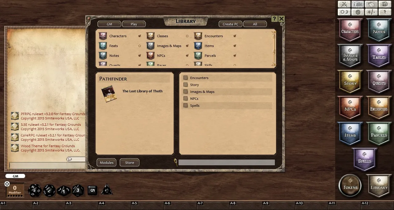 Fantasy Grounds - The Lost Library of Thoth (PFRPG) Screenshot 4