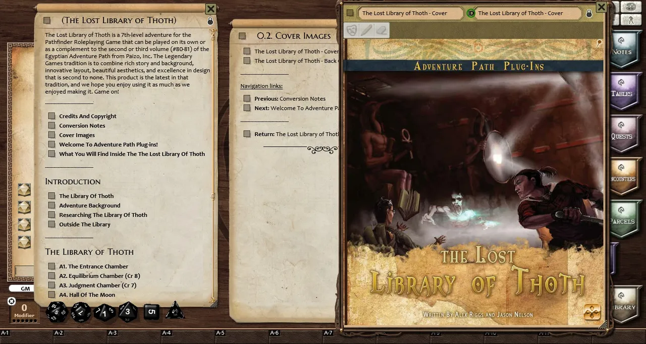 Fantasy Grounds - The Lost Library of Thoth (PFRPG) Screenshot 3