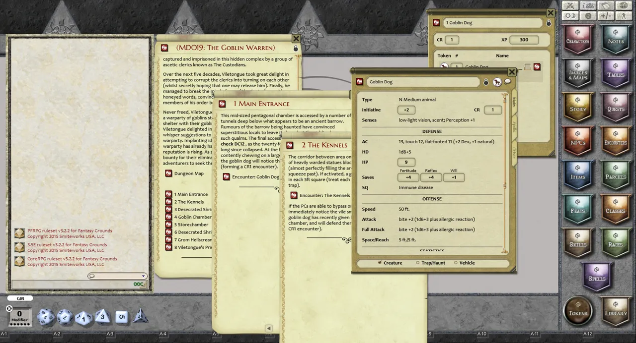 Fantasy Grounds - Mini-Dungeon #019: The Goblin Warren (PFRPG) Screenshot 2