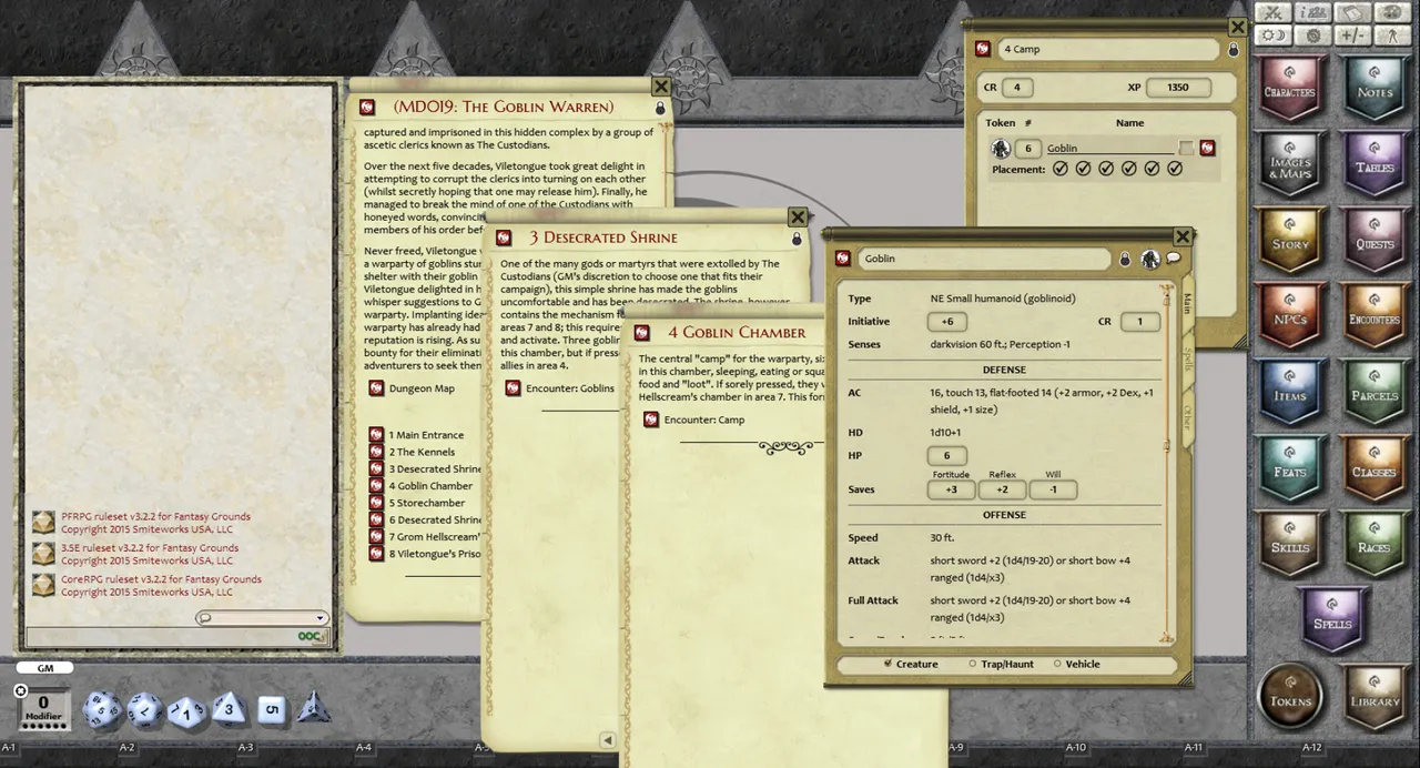 Fantasy Grounds - Mini-Dungeon #019: The Goblin Warren (PFRPG) Screenshot 1