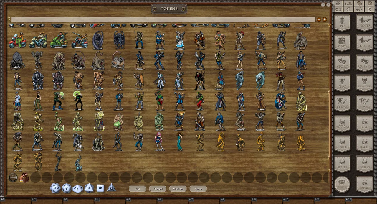 Fantasy Grounds - Hell on Earth Reloaded Figure Flats - Starter (Token Pack) Screenshot 1